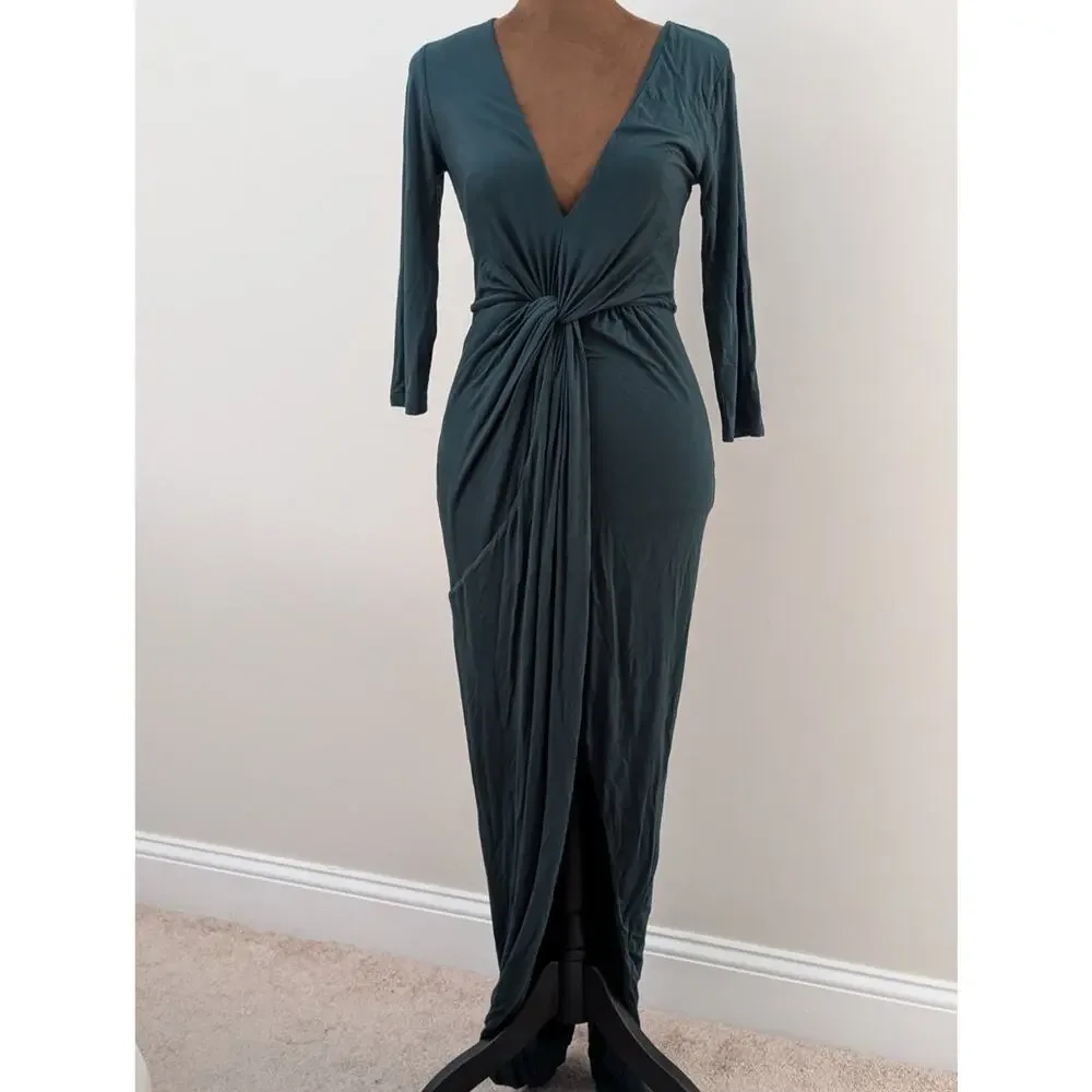 Lovers and Friends Sundance Maxi Dress in Everglade Green - Size XS Revolve - Picture 2 of 9